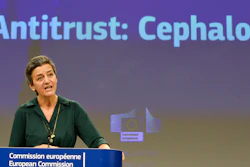 European Executive Vice President Margrethe Vestager during a media conference regarding in Brussels, Nov. 26, 2020.