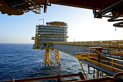 In this Oct. 23, 2013, file photo of A.P. Moller-Maersk's oil rig in the North Sea named Halfdan. Denmark has decided to end to all oil and gas offshore activities in the North Sea by 2050 and has cancelled its latest licensing round, saying the country is 'now putting an end to the fossil era.” The Danish Parliament voted late Thursday to end the offshore gas and oil extraction that started in 1972 and has made it the largest producer in the European Union.