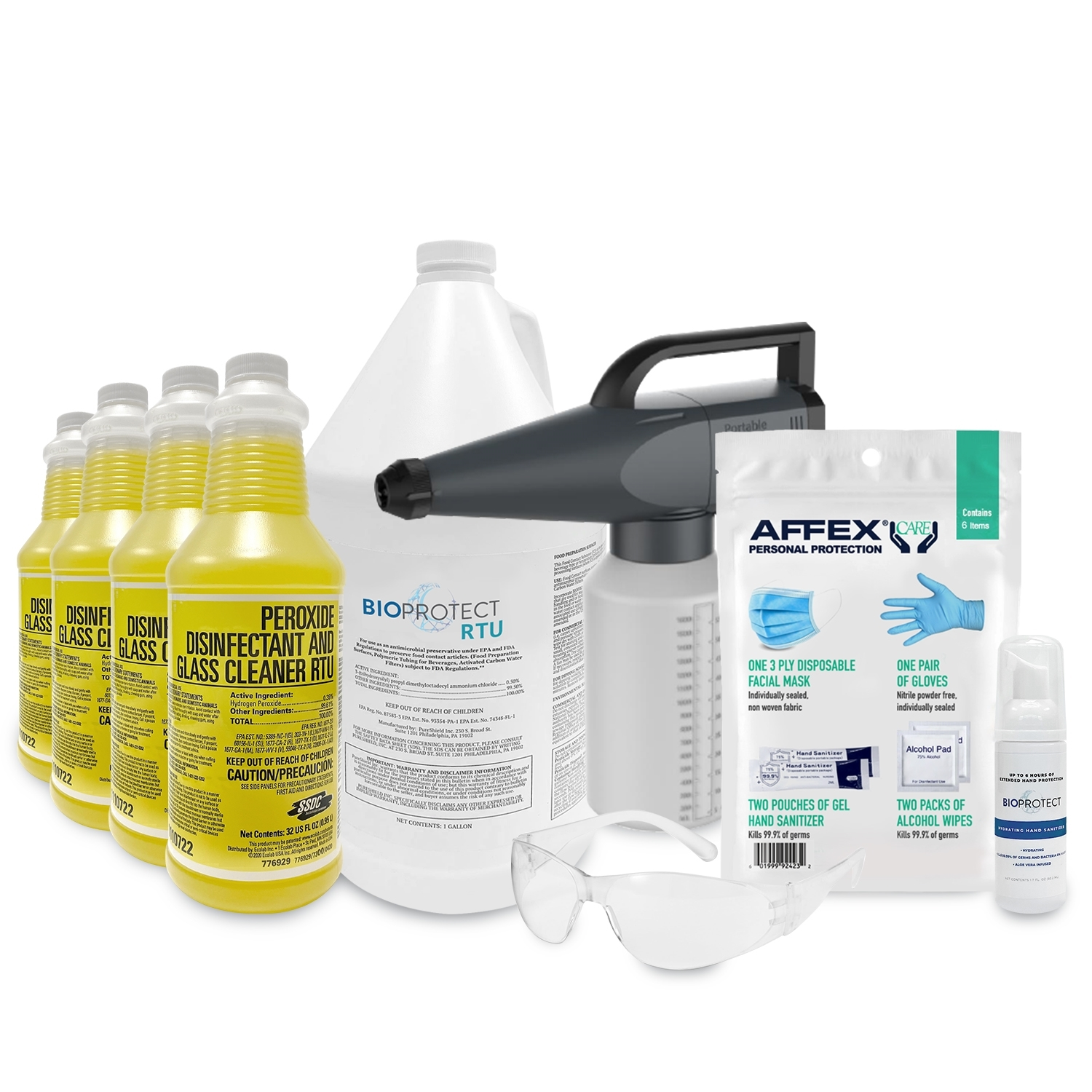 0073914 Rest Assured All In One Bundle Clean Disinfect Protect