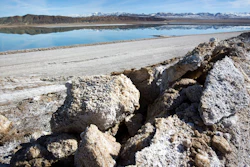 Waste salt near an evaporation pond at the Silver Peak lithium mine near Tonopah, Nev., Jan. 30, 2017.