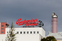 This Oct. 30, 2012 file photo, shows the Budejovicky Budvar brewery, in Ceske Budejovice, Czech Republic.