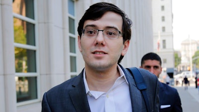 In this file photo, Martin Shkreli arrives at federal court in New York. A federal judge has rejected Shkreli's second request to be let out of prison early, showing skepticism about his claim that mental health issues have weakened his immune system and made him more susceptible to contracting the coronavirus.
