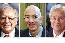 This combination of file photos from left shows Warren Buffett, chairman and CEO of Berkshire Hathaway, on Sept. 19, 2017, in New York, Jeff Bezos, CEO of Amazon.com, on Sept. 24, 2013, in Seattle and JP Morgan Chase Chairman and CEO Jamie Dimon on July 12, 2013, in New York. A health care venture created in 2018 by the three corporate giants to attack soaring care costs will shutter only a couple years after launching. A company spokeswoman said Monday, Jan. 4, 2021, that Haven will end operations in February.