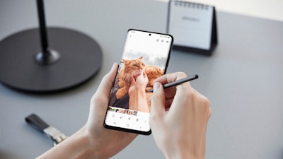 This photo provided by Samsung shows the Galaxy S21 Ultra. Samsung’s next crop of smartphones will boast bigger screens, better cameras, and longer-lasting batteries at lower prices.