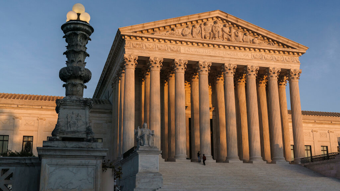 The Supreme Court at sundown in Washington, Nov. 6, 2020.