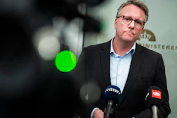 Denmark's Acting Minister of Finance Morten Boedskov during a press conference at the Ministry of Finance in Copenhagen, Feb. 3, 2021.