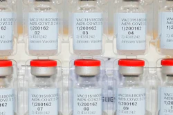 Vials of the Janssen COVID-19 vaccine, Dec. 2, 2020.