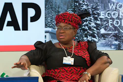 FILE - In this file photo, Nigerian Finance Minister Ngozi Okonjo-Iweala during a panel discussion.