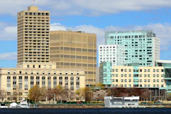 Cambridge, Mass., across from the Charles River.