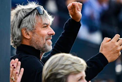 Petr Kellner, PPF's main shareholder, watches his daughter compete during the equestrian CET Prague Cup, CSIO Grand Prix, Prague, August 23, 2020.