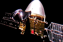 The Tianwen-1 probe en route to Mars, Dec. 16, 2020.