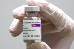 AstraZeneca coronavirus vaccine at a vaccine center in Ebersberg, Germany, March 22, 2021.