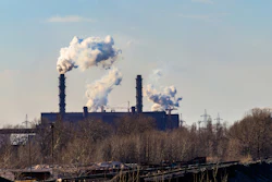 Factory Smokestacks Emissions I Stock 1309100128