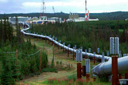 In this undated file photo the Trans-Alaska pipeline and pump station north of Fairbanks, Alaska is shown. Congressional Democrats are moving to reinstate regulations designed to limit potent greenhouse gas emissions from oil and gas fields. It's part of a broader effort by the Biden administration to combat climate change.