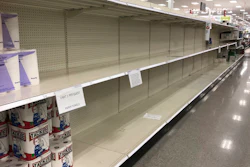 A Target in Sheridan, Colorado, was very low on paper towels in November 2020.