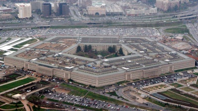 The Pentagon seen from the air in Washington, March 27, 2008.