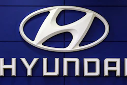 This July 26 2018 file photo shows the logo of Hyundai Motor Co. in Seoul, South Korea. Hyundai plans to invest $7.4 billion in the U.S. by 2025 to make electronic vehicles, enhance production facilities and invest further in smart mobility solutions. Hyundai Motor Group, which includes Hyundai Motor Co. and Kia Corp., said Thursday, May 13, 2021, that Hyundai and Kia will invest in growing its electronic manufacturing footprint to scale production and satisfy U.S. market demands.