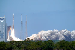 A United Launch Alliance Atlas V rocket lifts off at Cape Canaveral Space Force Station, Fla., May 18, 2021.