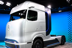 A prototype of a truck for future electric technology strategy of the Daimler Trucks company is presented during a news conference in Berlin, Germany last September.