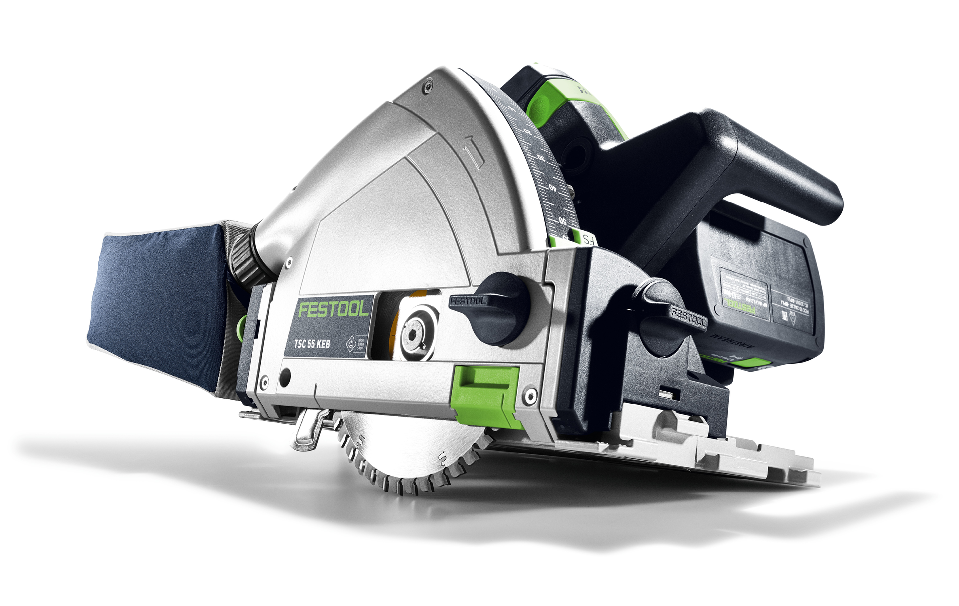 Festool's new TSC 55 K is an advanced cordless machine that offers proprietary kickback stop technology.