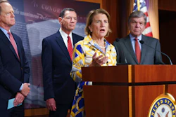Sen. Shelley Moore Capito, R-W.Va., speaks at a press conference in Washington, May 27, 2021.