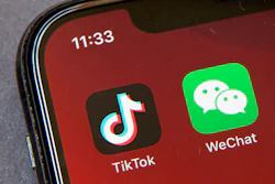 TikTok and WeChat icons on a smartphone screen in Beijing, Aug. 7, 2020.