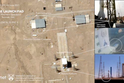 Satellite image of Imam Khomeini Spaceport in Iran's Semnan province, June 20, 2021.