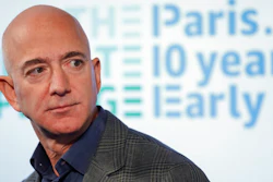 In this Sept. 19, 2019, file photo, Amazon CEO Jeff Bezos speaks during his news conference at the National Press Club in Washington. Bezos will be among the people on Blue Origin's first human space flight next month. The company said in a post Monday, June 7, 2021, that Bezos will be joined on the New Shepard flight by his brother Mark and the winner of an online auction.