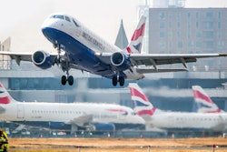 British Airways flight takes off from London City Airport, Sept. 2016.