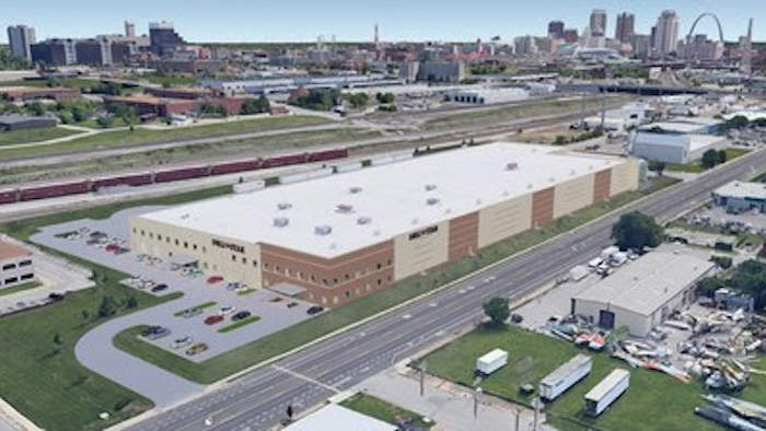 An artist rendering of Deli Star's new headquarters factory in St. Louis, Missouri.