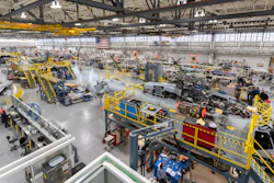 Sikorsky employees building CH-53K aircraft utilizing 3-D work instructions, new titanium machining centers with multi-floor ergonomic platforms in Stratford, Conn.