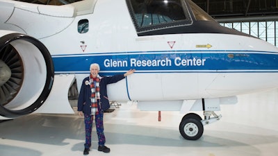 Mercury 13 astronaut trainee Wally Funk visits the Glenn Research Center at Lewis Field, Cleveland, Ohio, in 2019.