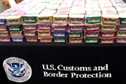 This photo provided by U.S. Customs and Border Protection shows boxes of long lashes seized Tuesday, July 6, 2021 at Louis Armstrong New Orleans International Airport. Three thousand pairs of false eyelashes have been seized by U.S. Customs and Border Protection agents after officials determined they were illegally imported from China to New Orleans. Agency spokesperson Matthew Dyman tells WVUE-TV that the four boxes of long lashes seized Tuesday were destined for a local beauty supply store.