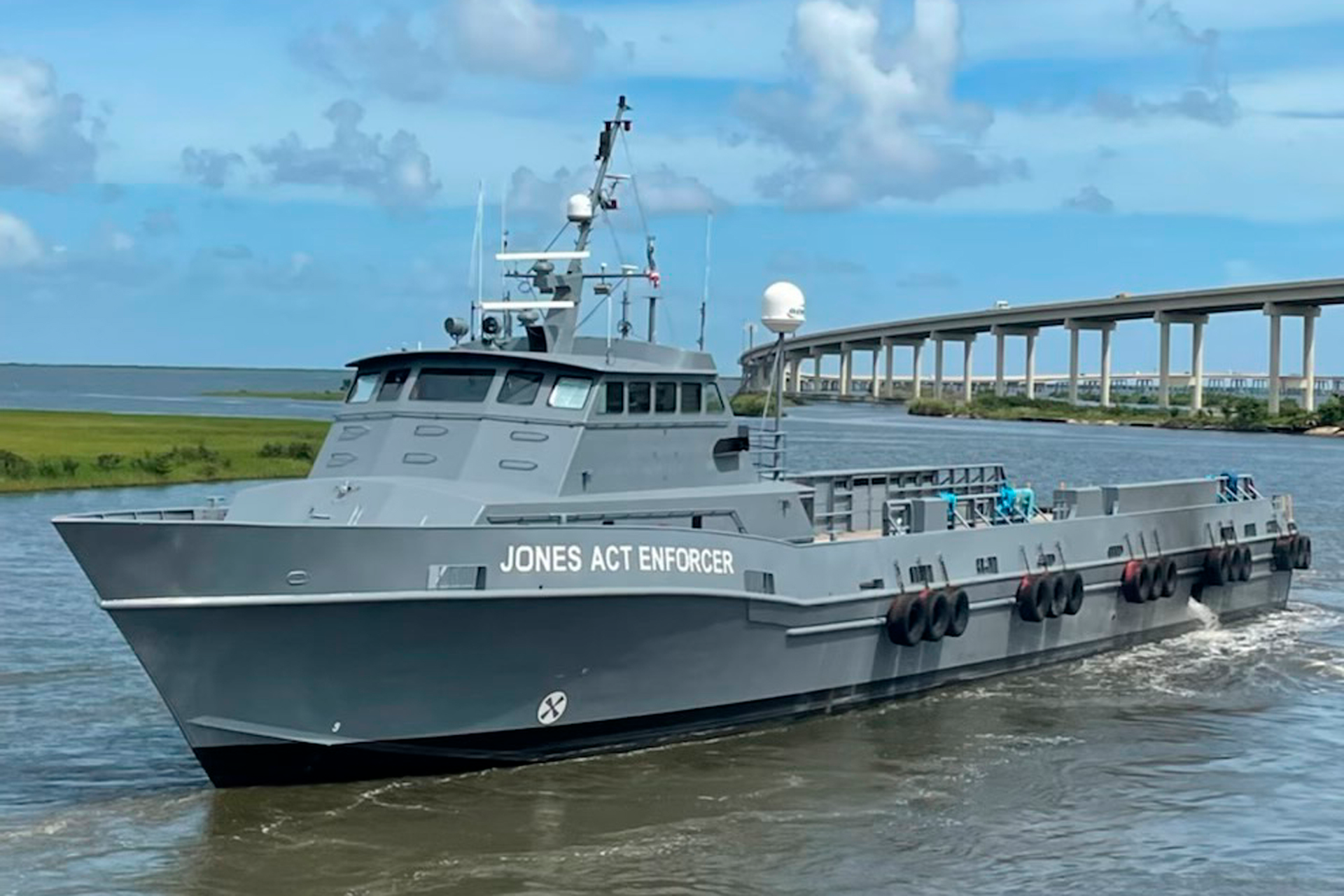 The Jones Act Enforcer in Leeville, La., July 15, 2021.