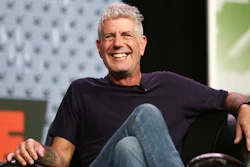 In this Sunday, March 13, 2016, file photo Anthony Bourdain speaks during South By Southwest at the Austin Convention Center, in Austin, Texas.