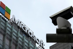 A security surveillance camera is seen near the Microsoft office building in Beijing, Tuesday, July 20, 2021. The Biden administration and Western allies formally blamed China on Monday for a massive hack of Microsoft Exchange email server software and asserted that criminal hackers associated with the Chinese government have carried out ransomware and other illicit cyber operations.