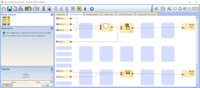 Figure 3: Emerson’s PACSafe configurable safety controllers are easily configured using the drag-and-drop Studio environment to cover most any safety need.