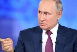 Russian President Vladimir Putin attends his annual live call-in show in Moscow, Russia, Wednesday, June 30, 2021.