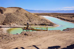 Brine pools for lithium mining, Silver Peak, Nev.
