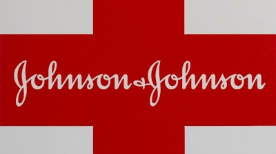 This Feb. 24, 2021 photo shows a Johnson & Johnson logo on the exterior of a first aid kit in Walpole, Mass. A potential HIV vaccine being developed by Johnson & Johnson did not provide protection against the virus in a mid-stage study, the drugmaker said Tuesday, Aug. 31, 2021.