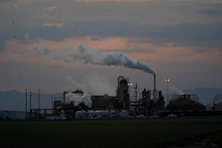 The exterior of the Cal Energy Elmore geothermal power plant is shown near the Sonny Bono Salton Sea National Wildlife Refuge Thursday, July 15, 2021, in Calipatria, Calif. Demand for electric vehicles has shifted investments into high gear to extract lithium from geothermal wastewater around California's dying Salton Sea.