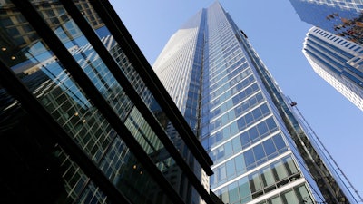 This Sept. 26, 2016, file photo, shows the Millennium Tower in San Francisco. A $100 million fix to stop the San Francisco luxury high-rise from sinking and tilting even more is on hold while engineers try to learn why the building has sunk another inch during the repair.