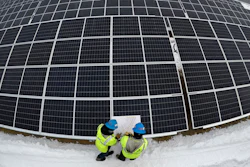 Energy storage can make facilities like this solar farm in Oxford, Maine, more profitable by letting them store power for cloudy days.