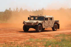 Southwest Research Institute develops autonomous drones and ground vehicles, such as this high mobility multi-purpose wheeled vehicle (HMMWV), for the U.S. Army.
