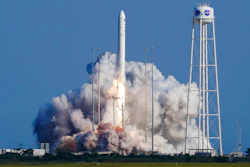 Northrop Grumman's Antares rocket from the NASA Test Flight Facility, Wallops Island, Va., Aug. 10, 2021.