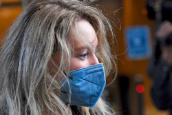 Elizabeth Holmes, founder and CEO of Theranos, arrives at the federal courthouse for jury selection in her trial, San Jose, Calif., Aug. 31, 2021.