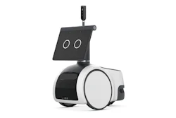 This photo provided by Amazon shows the company's new robot called Astro.