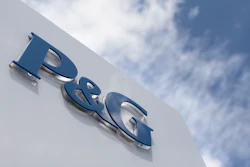 This July 9, 2015, file photo, shows signage outside Procter & Gamble corporate headquarters in downtown Cincinnati, USA. Computer-maker HP, consumer goods giant Procter & Gamble and coffee capsule company Nespresso have joined a corporate pledge to sharply cut their greenhouse gas emissions over the coming 20 years.