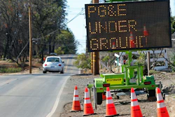 Utilities are burying power lines in California, where above-ground electrical lines and equipment have sparked deadly wildfires in recent years.