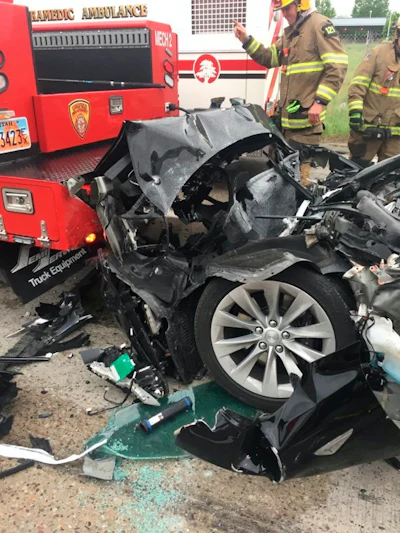 The National Highway Transportation Safety Administration is investigating a series of crashes involving Teslas hitting emergency vehicles.